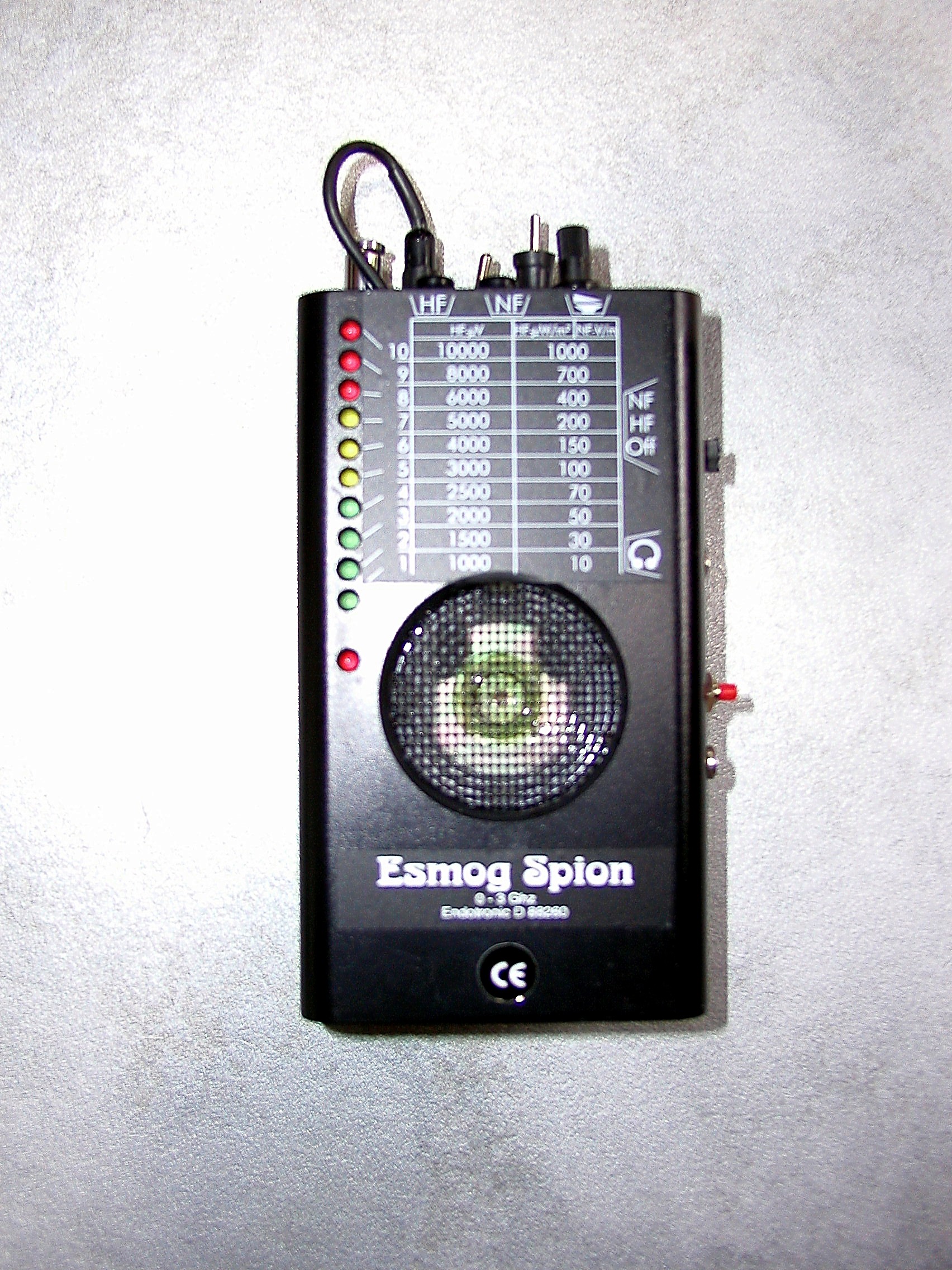 Esmog-Spion mit Lichtmodul Frontansicht